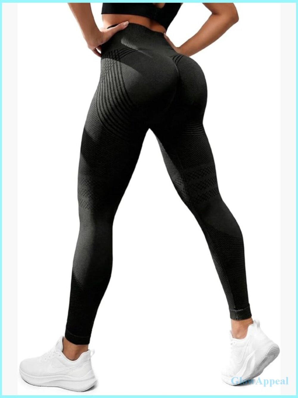 Butt Lifting Tummy Control Yoga Leggings with Resistance Bands